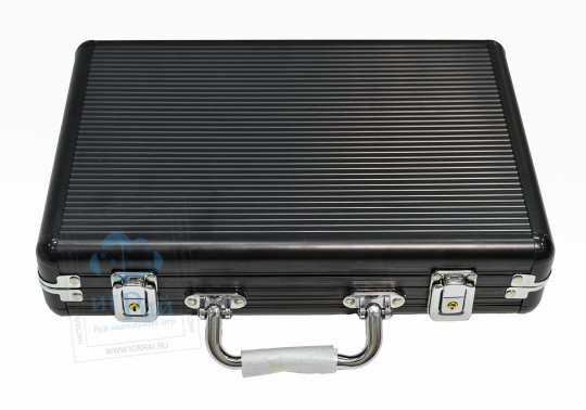 Кейс для покера на 200 фишек черный